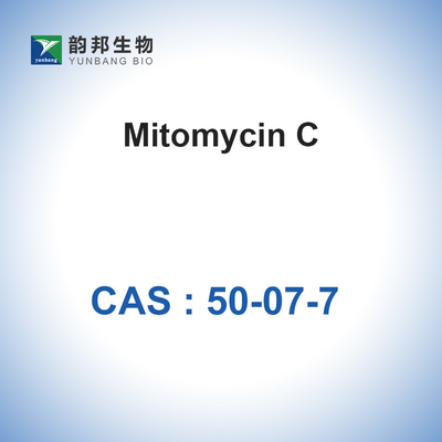CAS 50-07-7 Mitomycin C المواد الخام للمضادات الحيوية MF C15H18N4O5