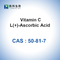 CAS 50-81-7 فيتامين ج / لتر (+) - مسحوق حمض الأسكوربيك C6H8O6 فيتامين مضاد للامتصاص